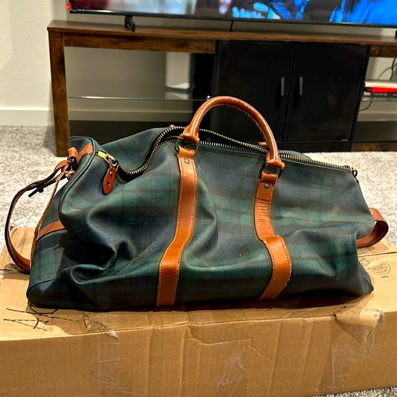 Polo Ralph Lauren Travel Bag Green Leather (Large) - Picture 2 of 6